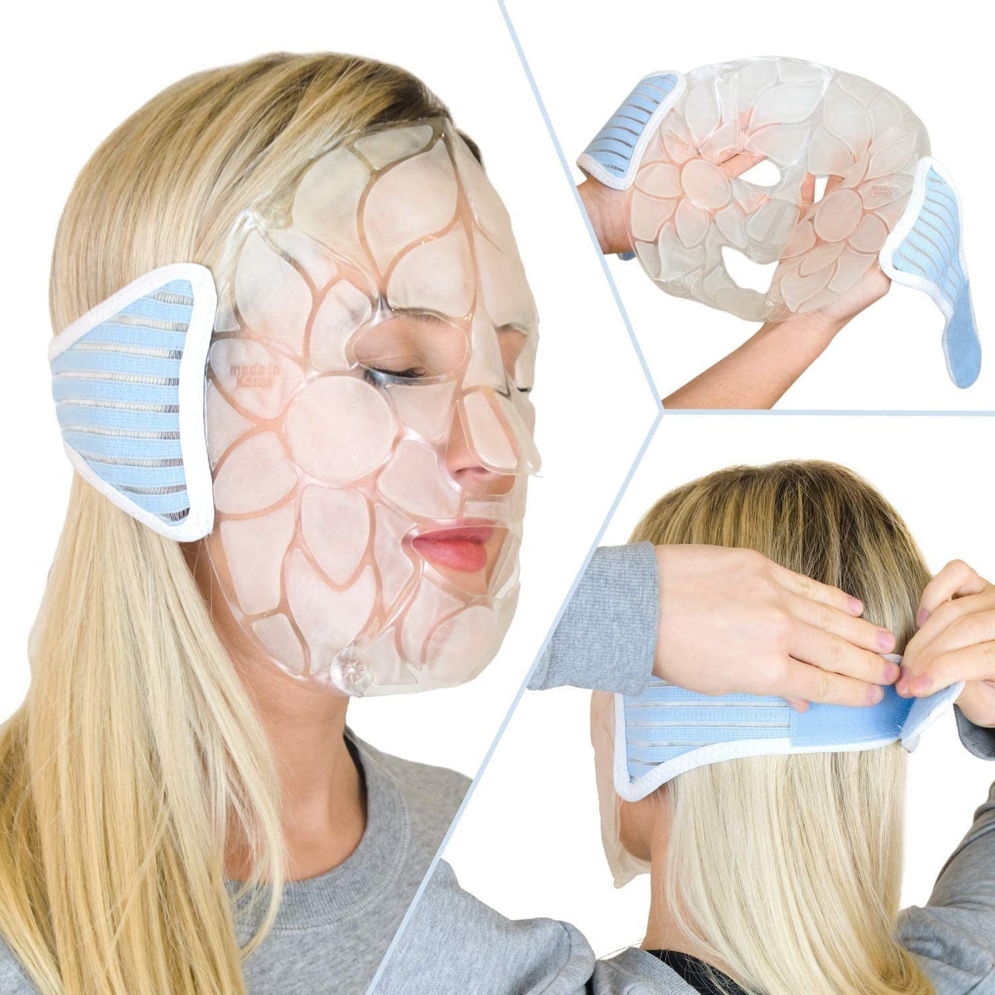 Face Ice Pack (Facial Mask) Contoured for a Comfortable Fit
